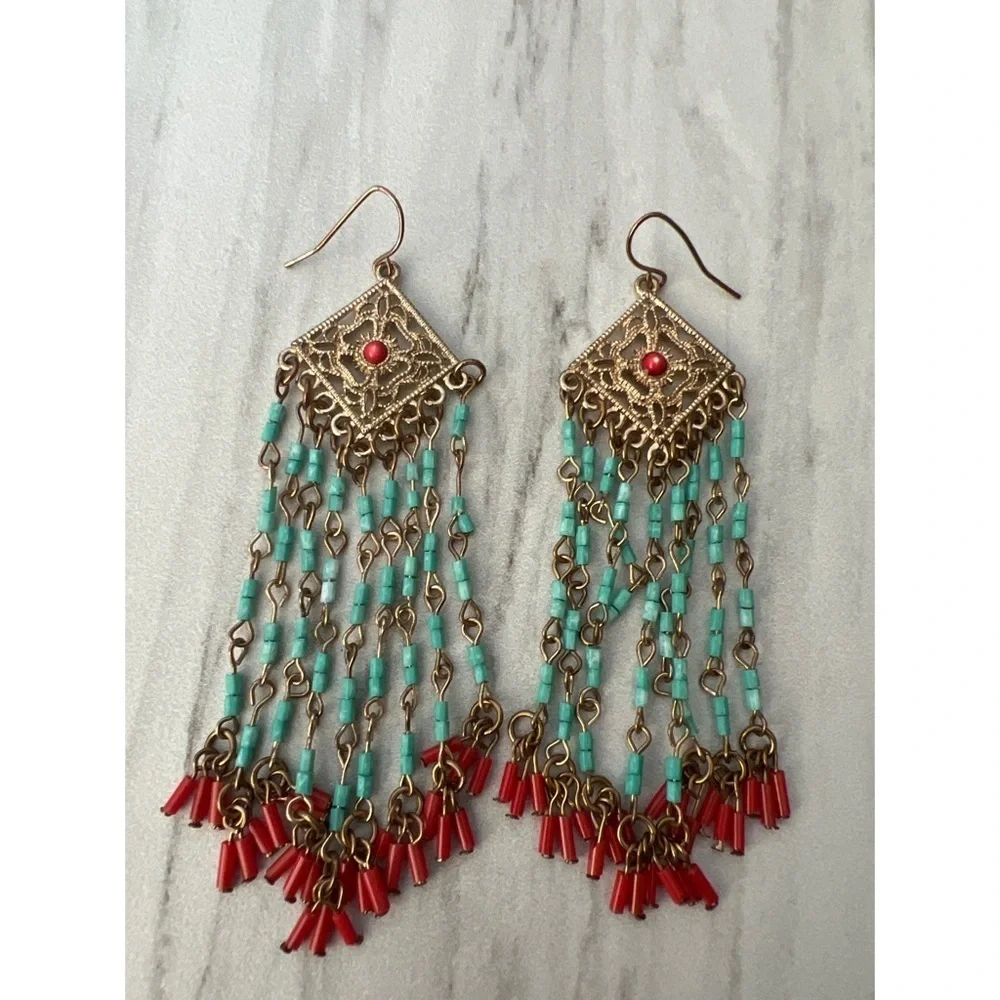 Vintage Alpaca Mexico Earrings